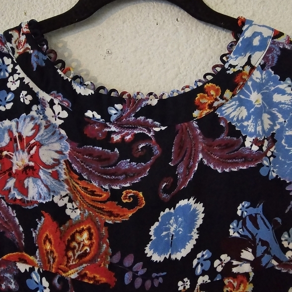 DR2 by Daniel Rainn Blouse XL Womens Colorful Print  Paisley Lightweight Artsy - Picture 14 of 14